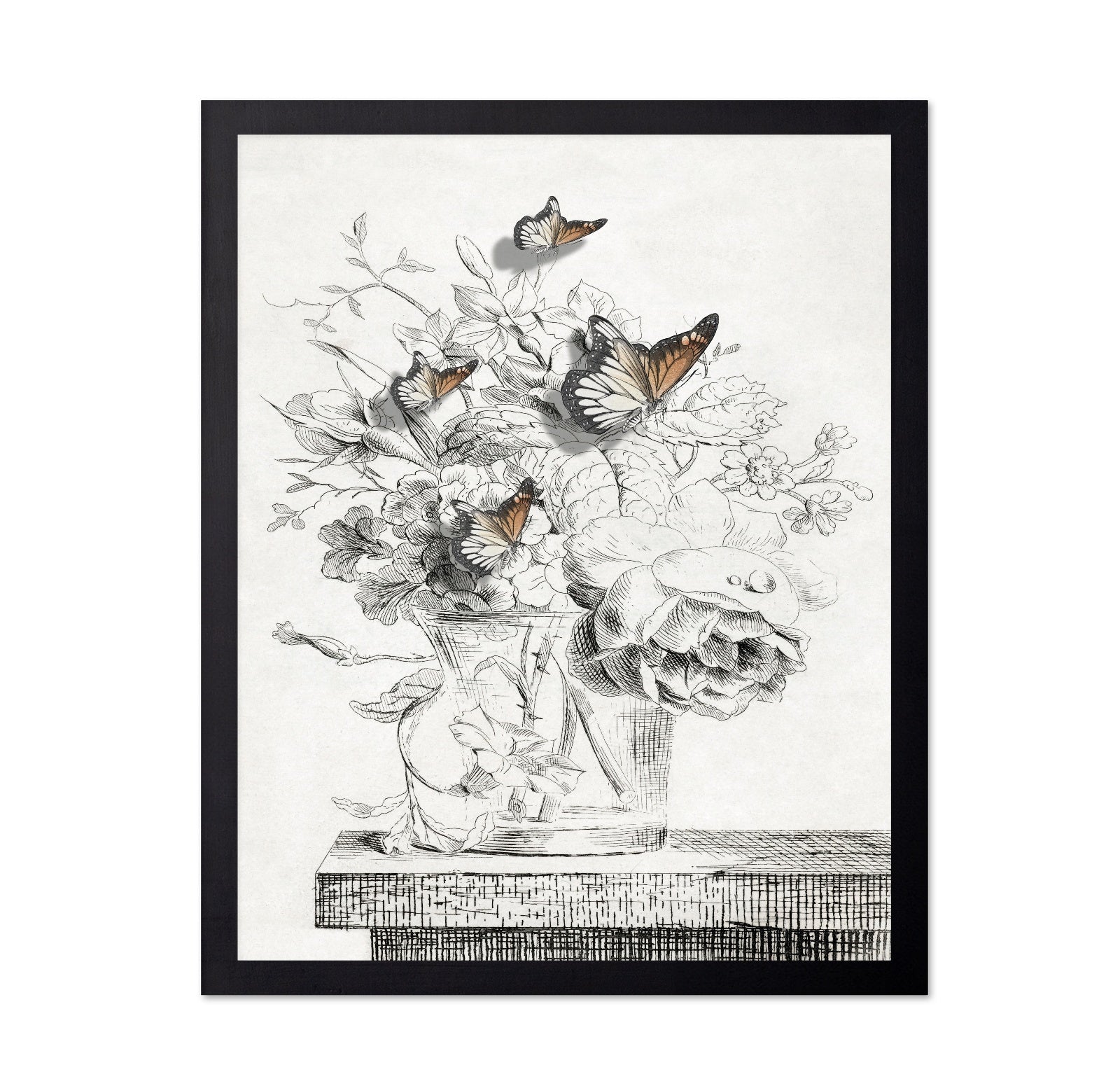 Butterfly Vase Sketch