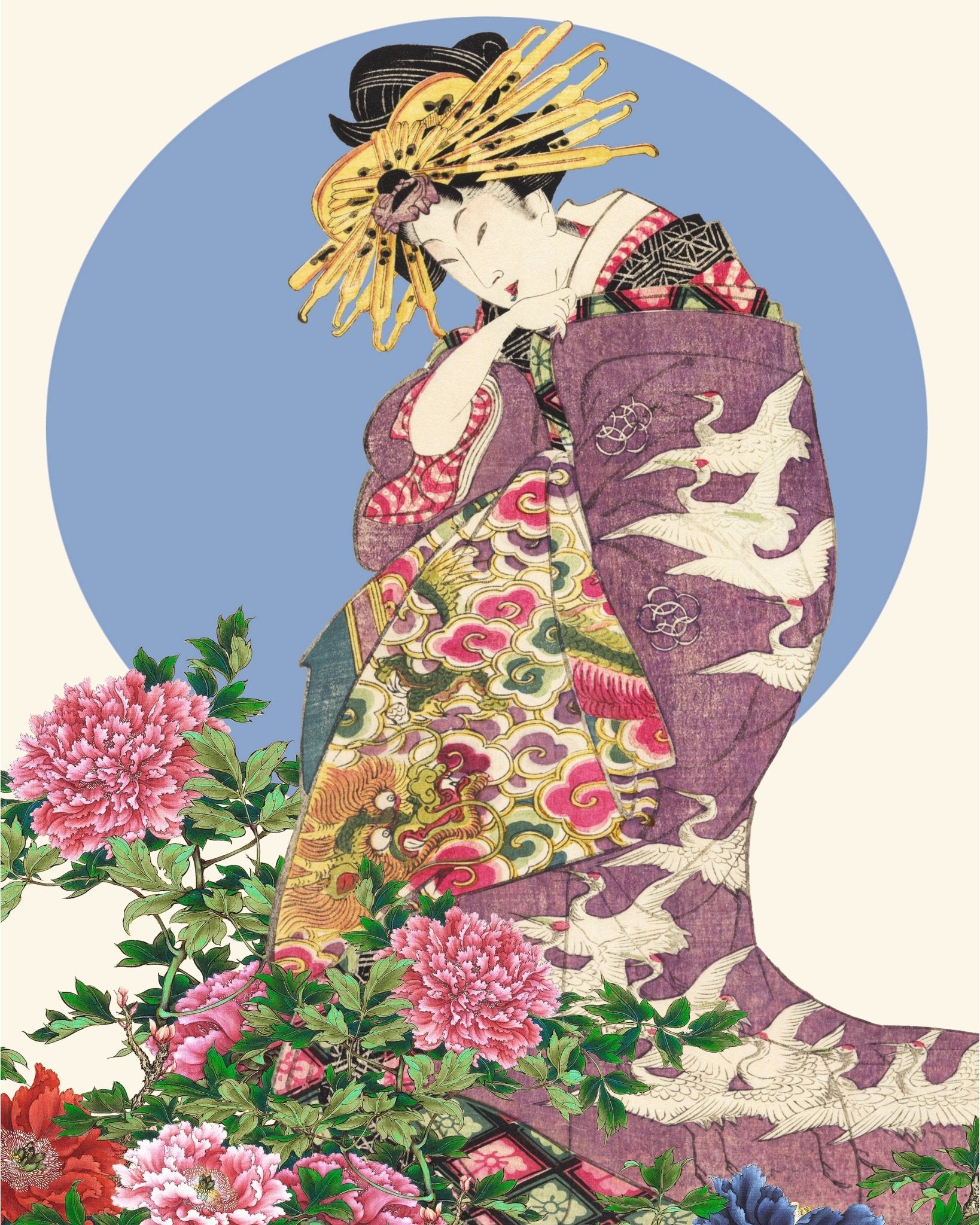 Geisha Under Blue Moon
