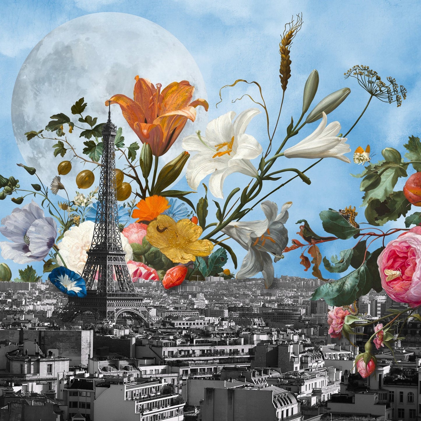 Paris Bloom Skyline