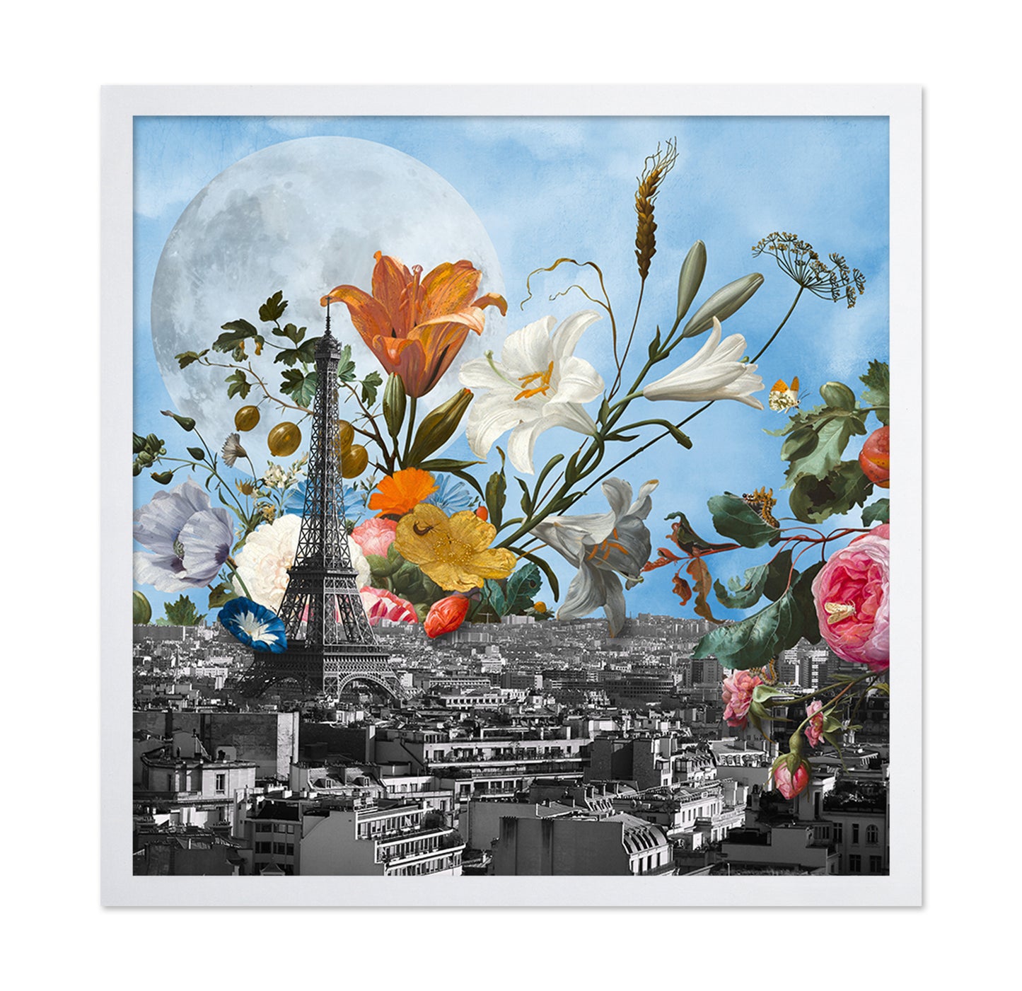 Paris Bloom Skyline