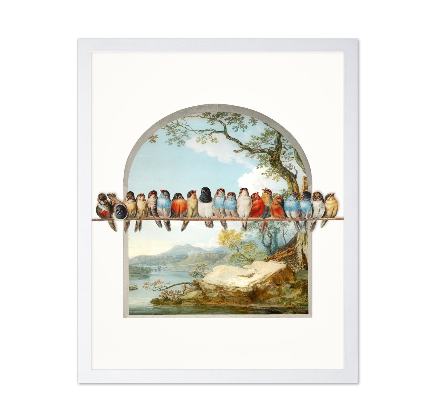 Birds On A Scenic View