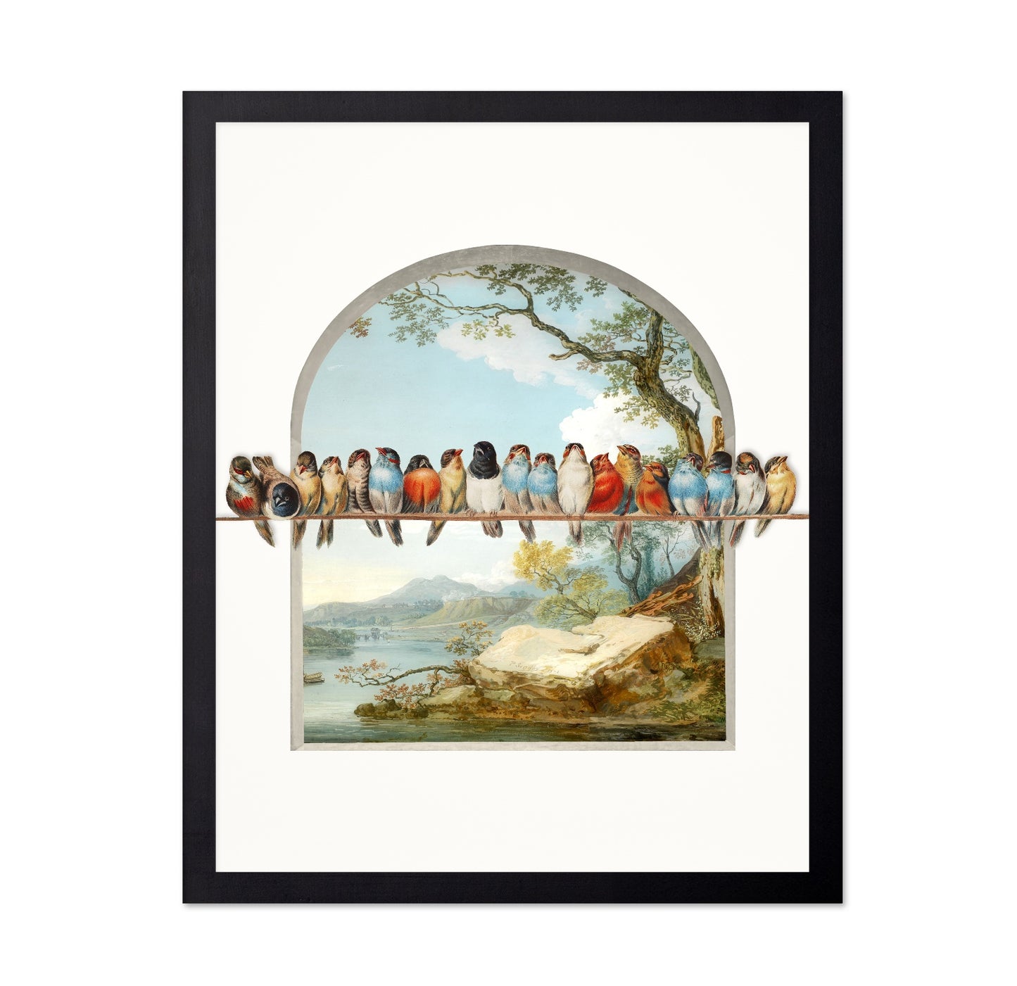 Birds On A Scenic View