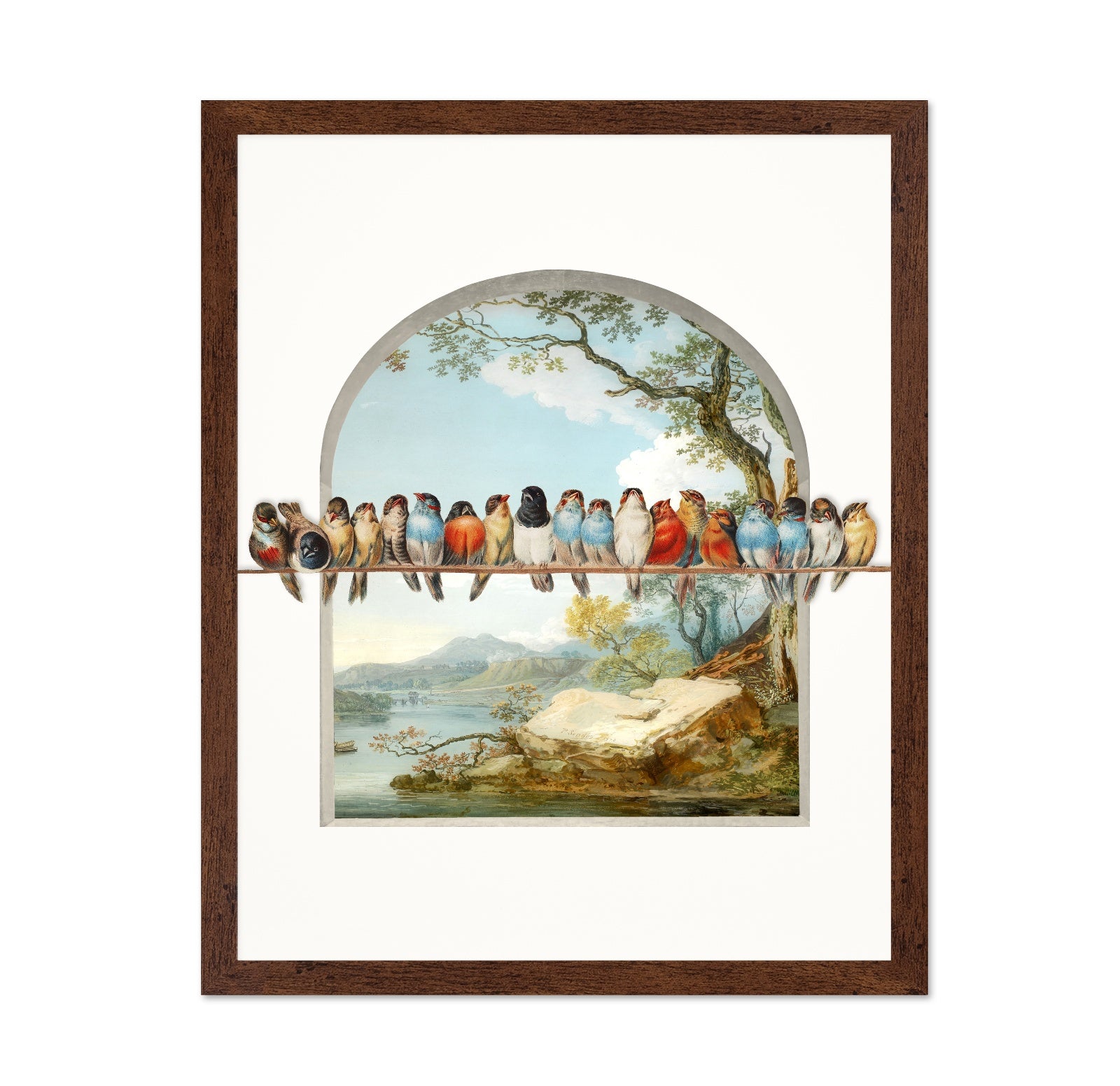 Birds On A Scenic View