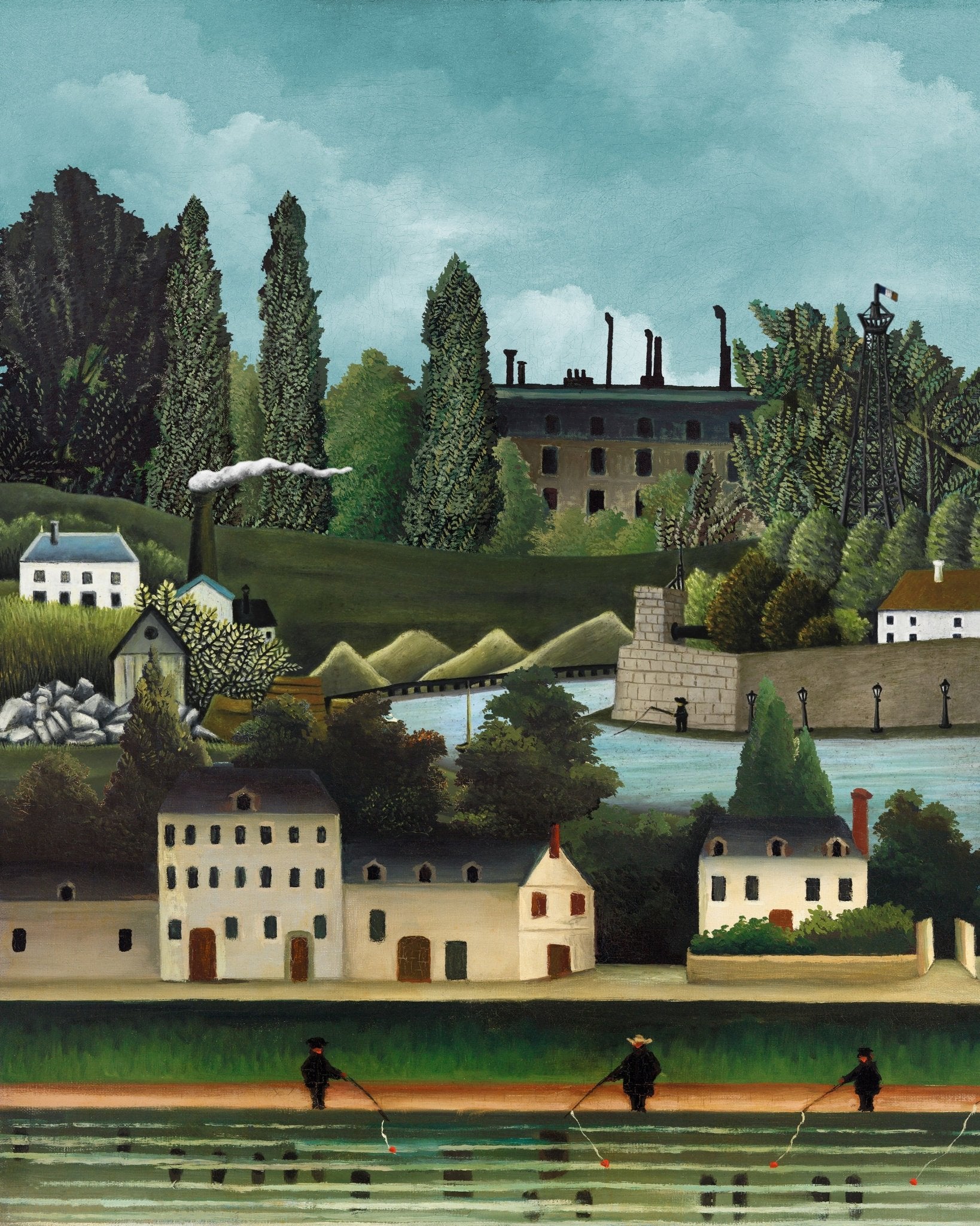Riverside Industrial Scene