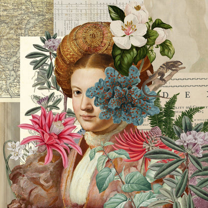 Vintage Botanical Portrait