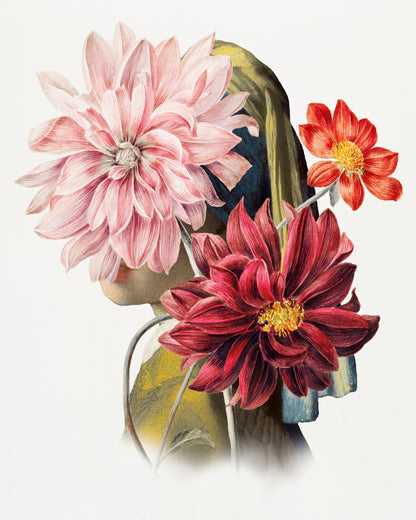 Dahlia Portrait Silhouette