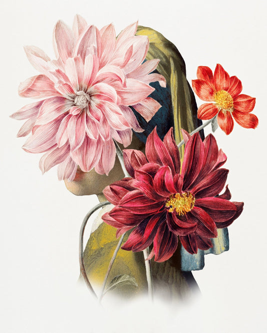 Dahlia Portrait Silhouette