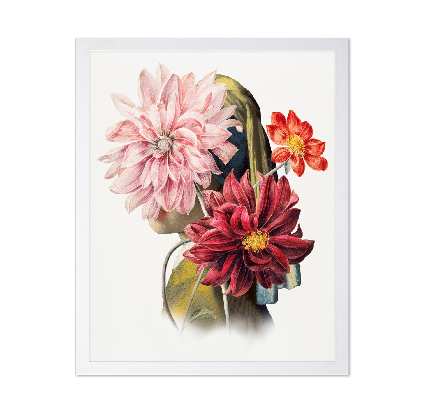 Dahlia Portrait Silhouette