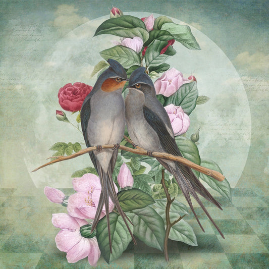 Floral Lovebirds