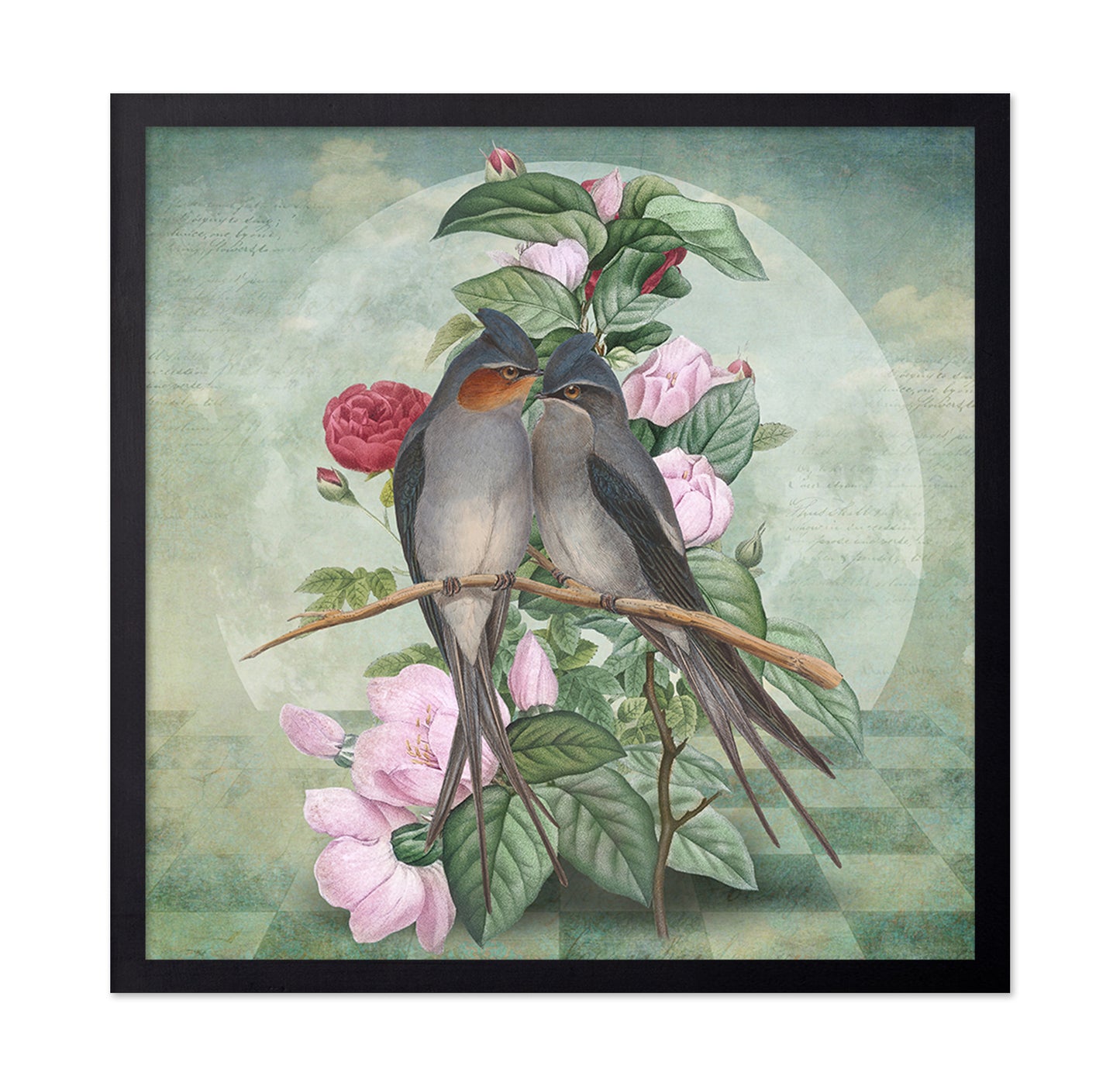 Floral Lovebirds