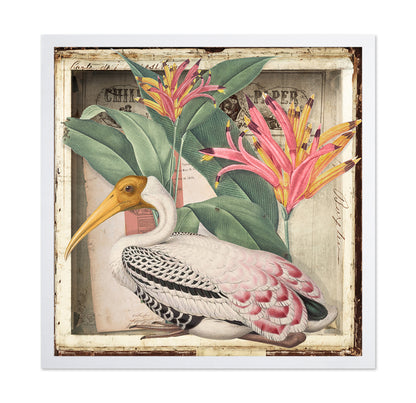 Vintage Heron Collage