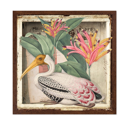 Vintage Heron Collage
