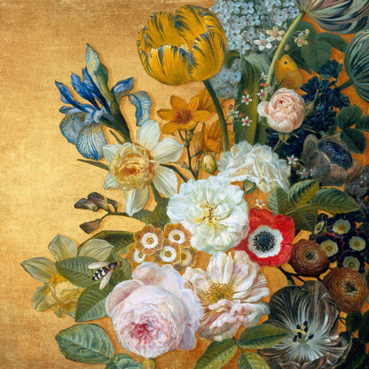 Golden Floral Still Life