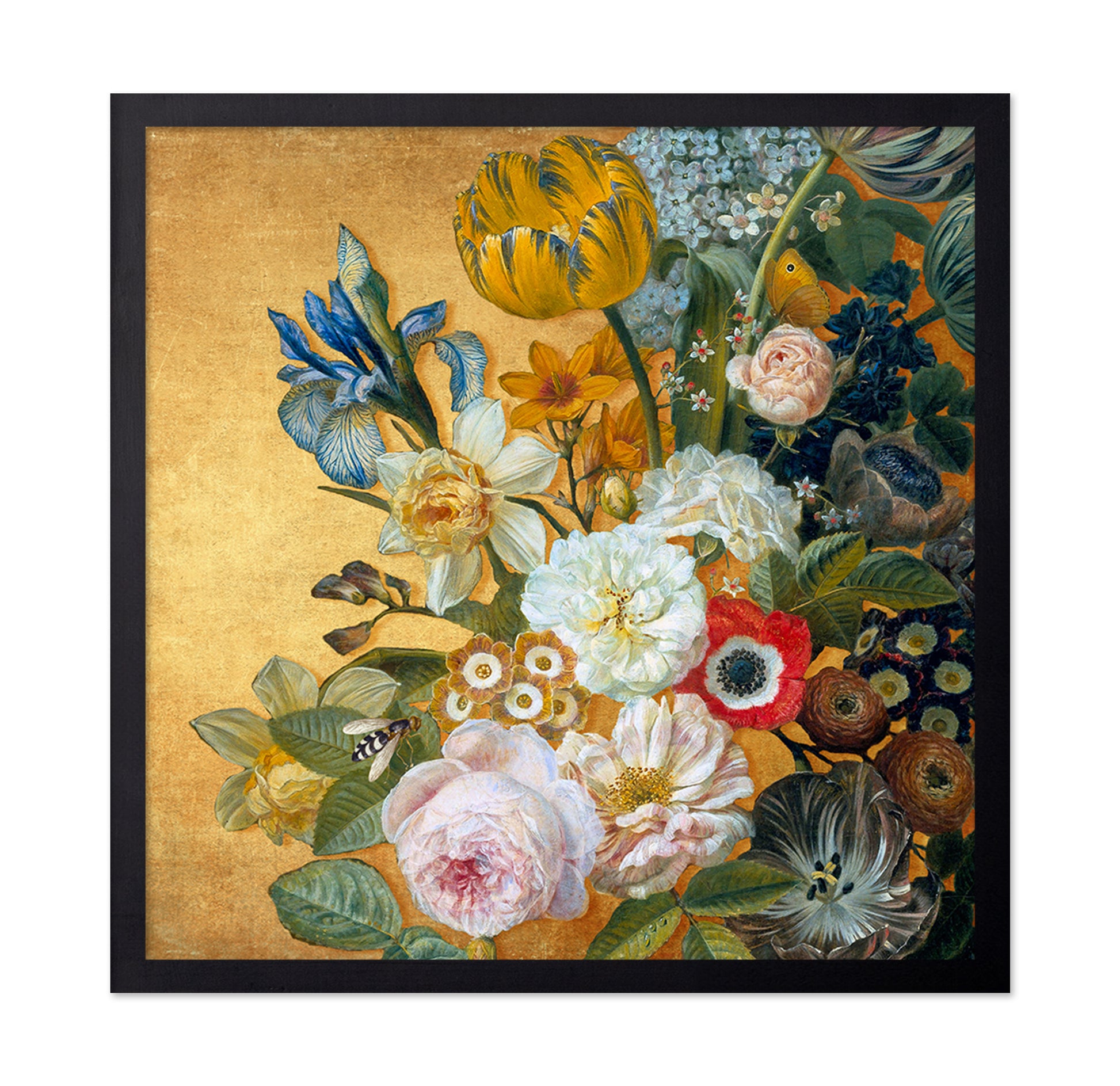 Golden Floral Still Life