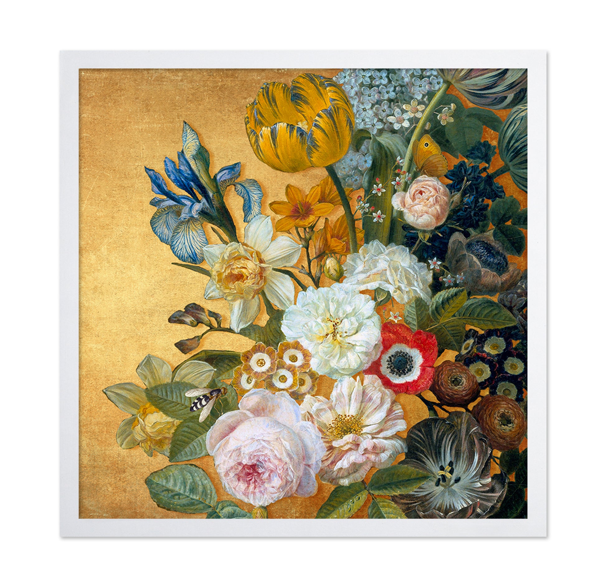 Golden Floral Still Life