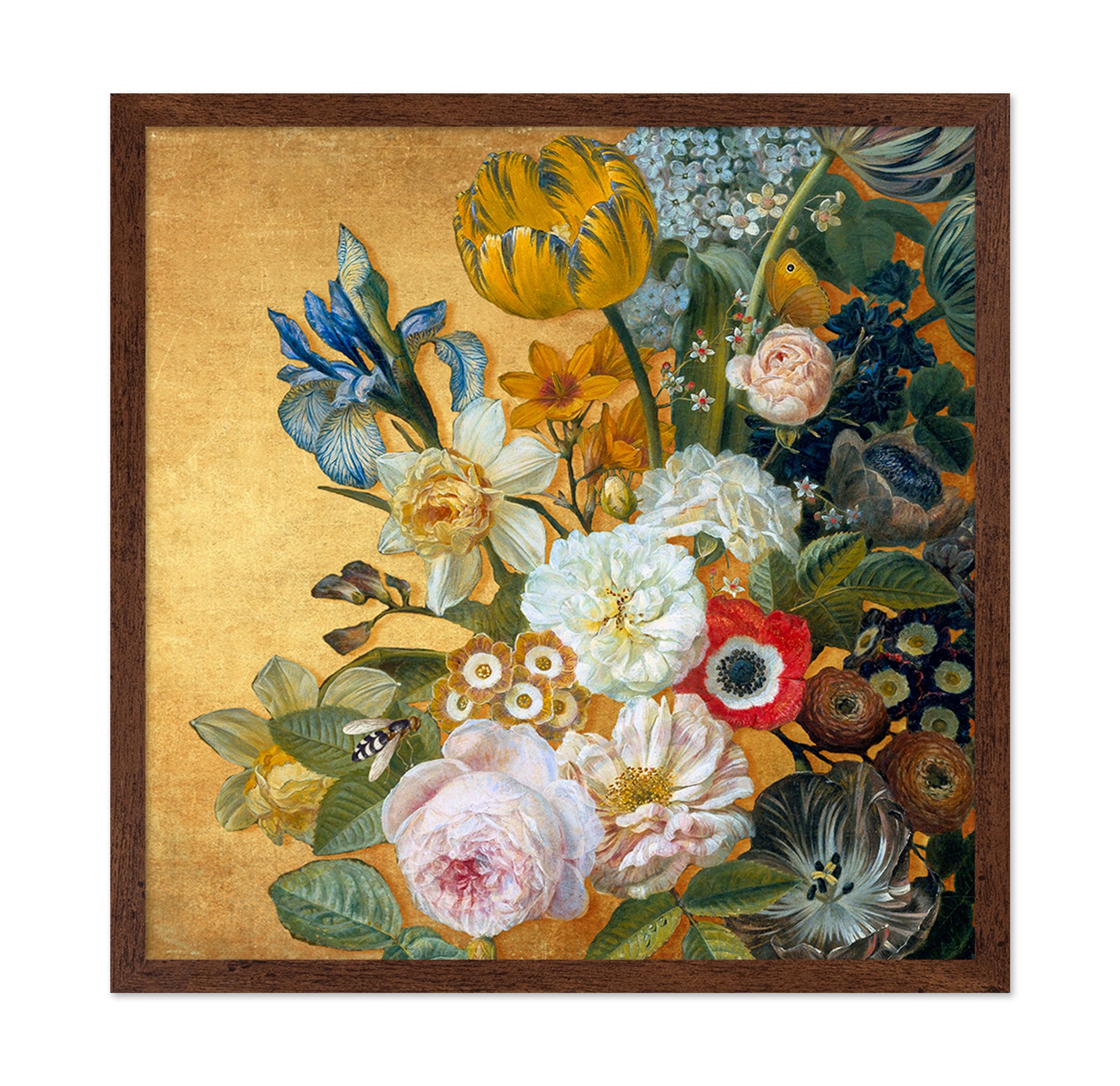 Golden Floral Still Life