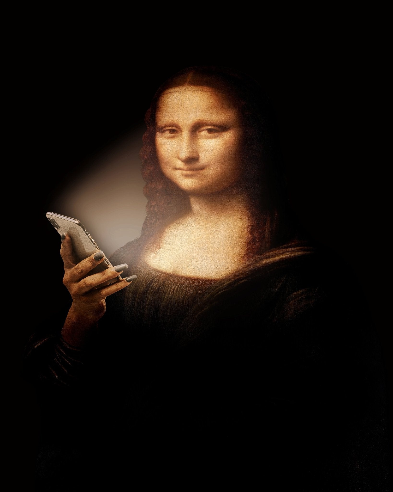 Mona Lisa Night Scroll
