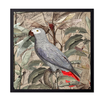 Vintage Parrot Collage