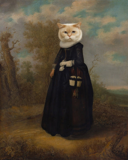 Lady Cat Portrait