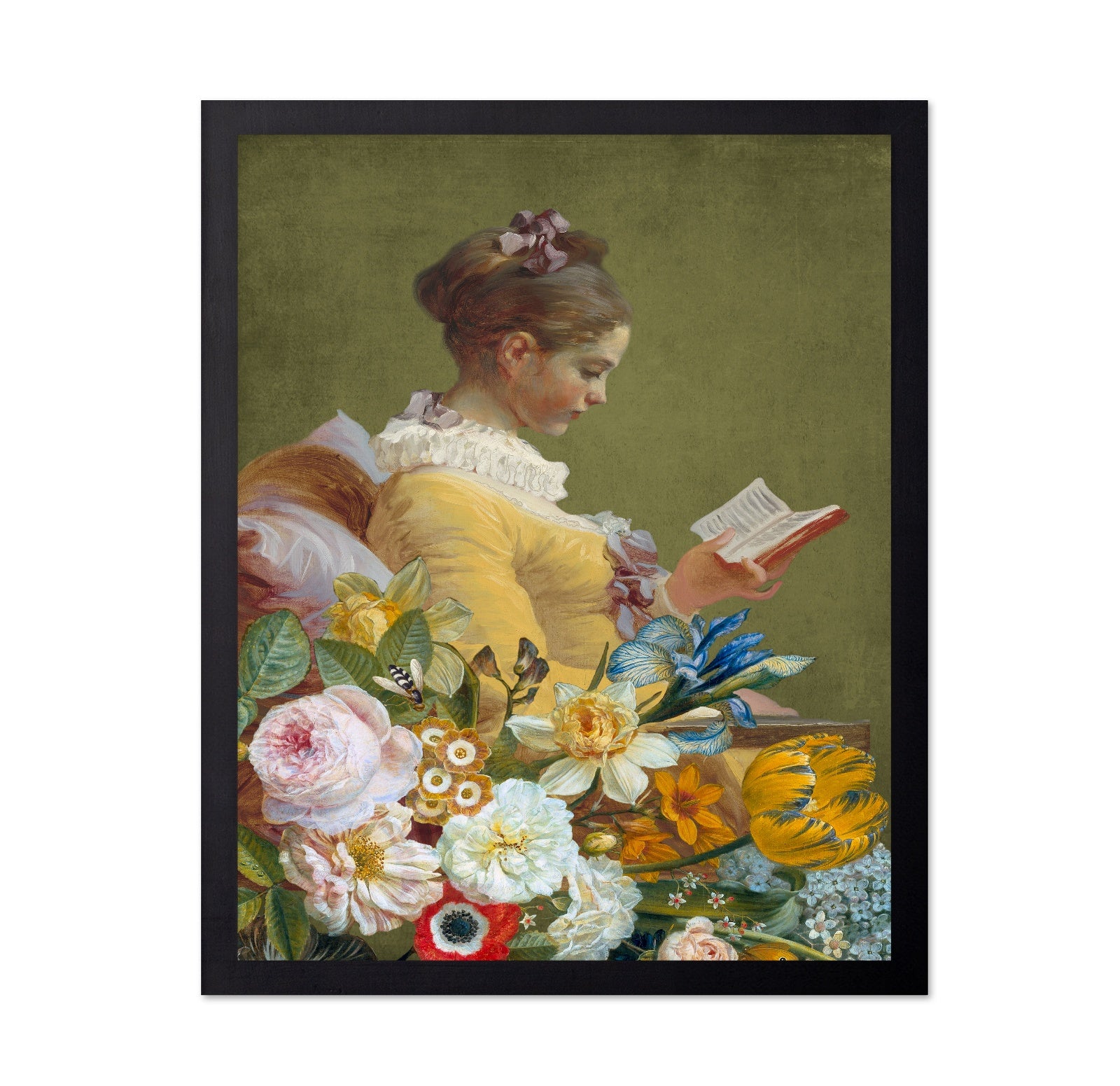 Reading Among Flowers