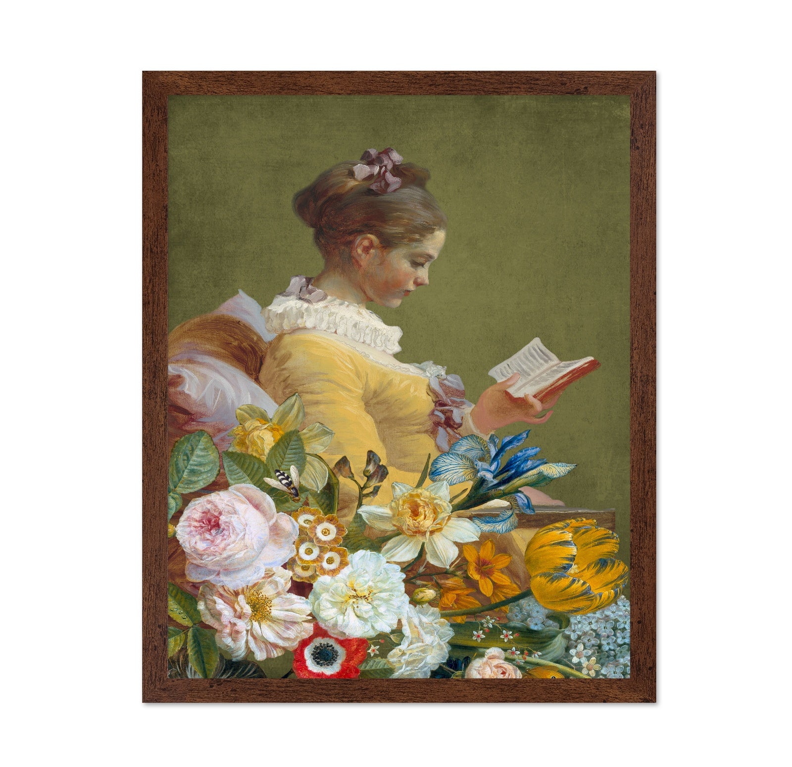 Reading Among Flowers