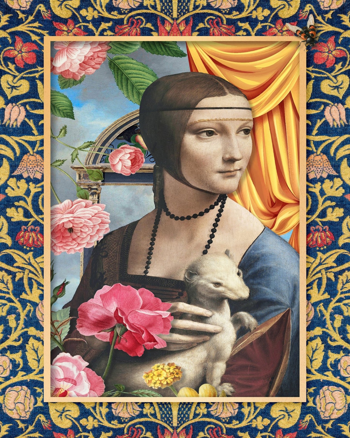 Lady With Ermine Collage