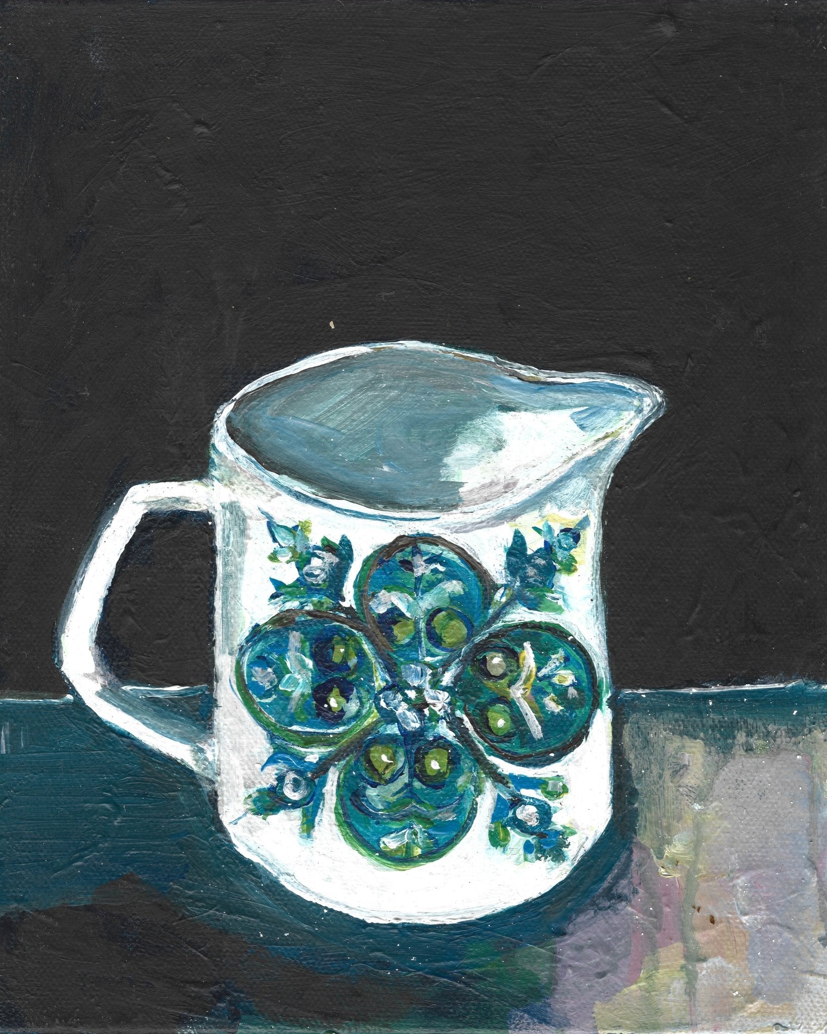 Floral Pitcher Still