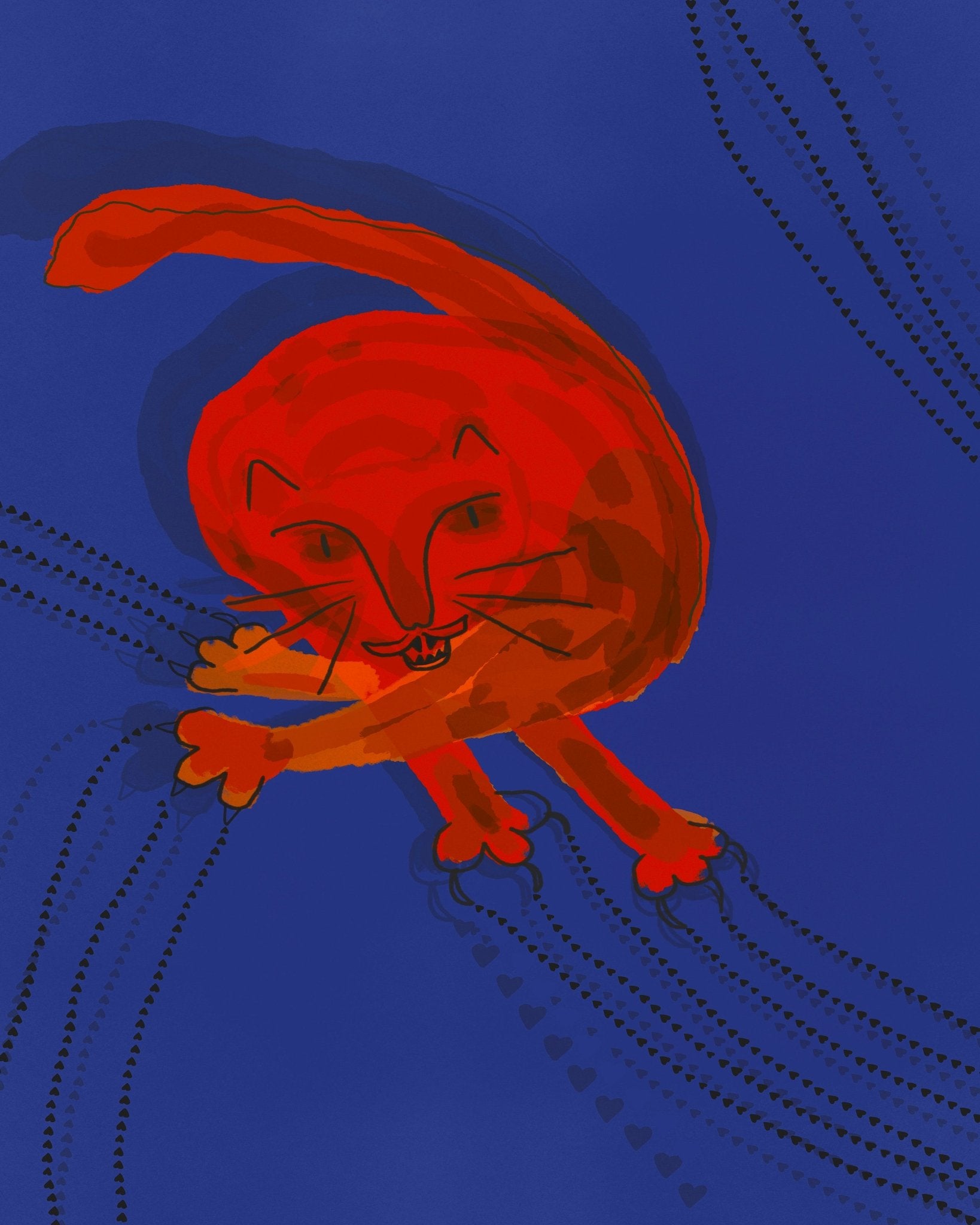 Playful Red Cat