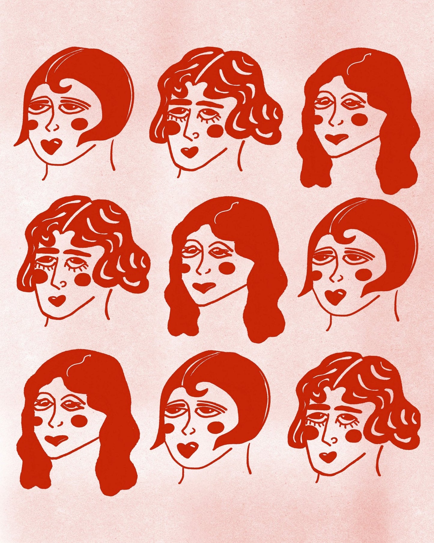Vintage Women Faces