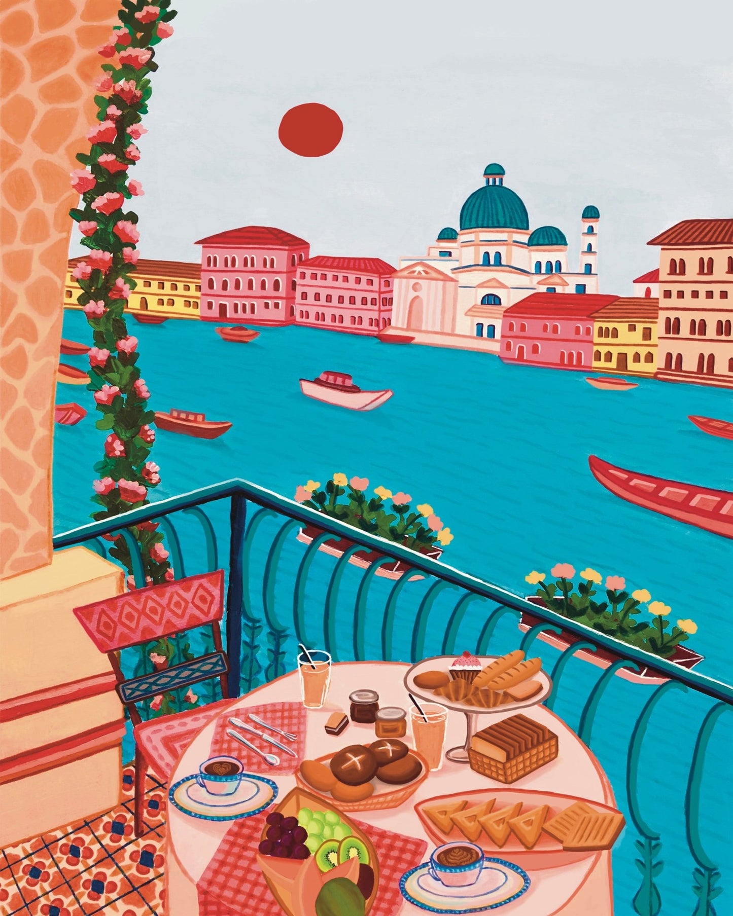 Venice Balcony Breakfast