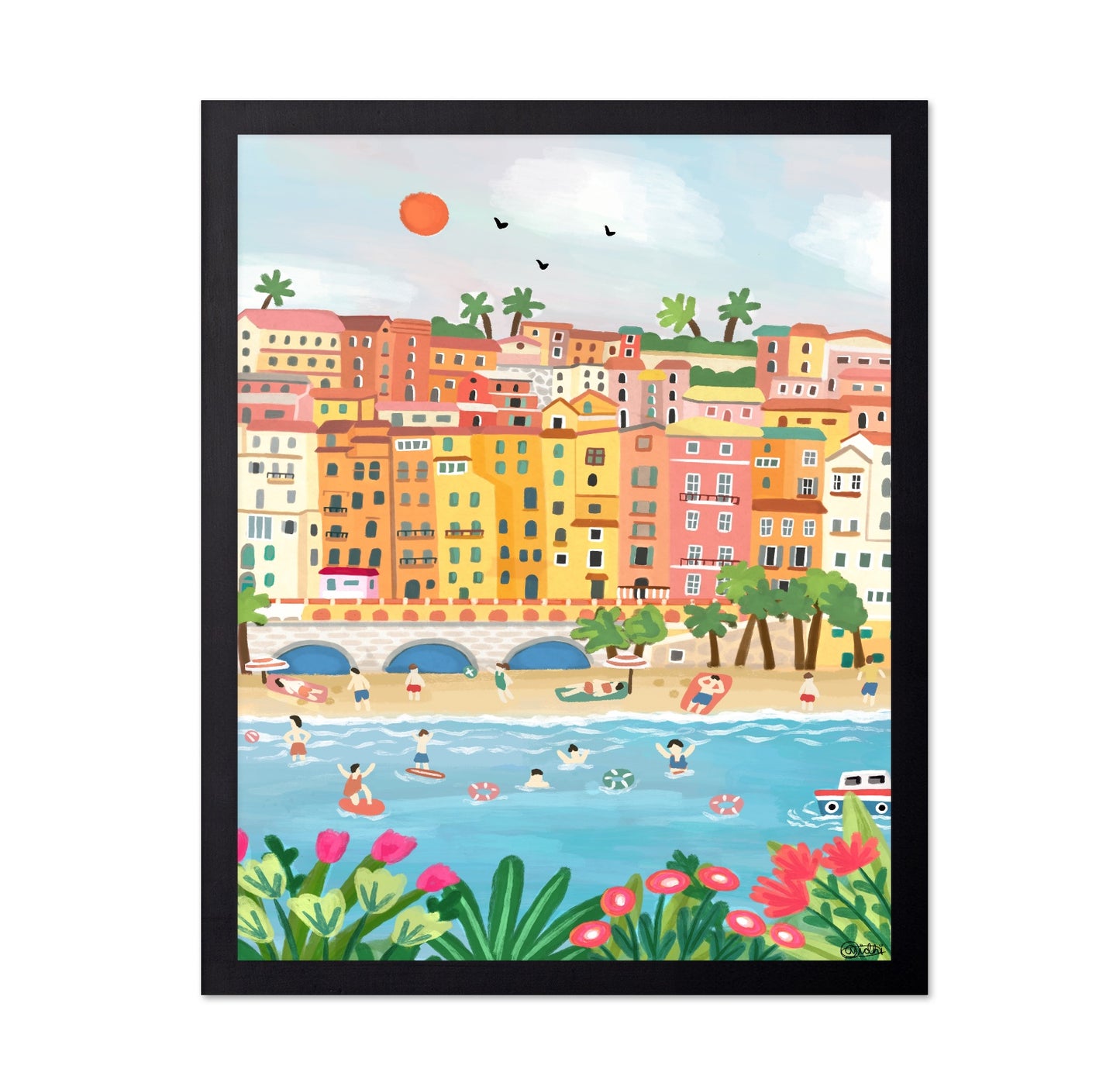 Menton Summer Beach