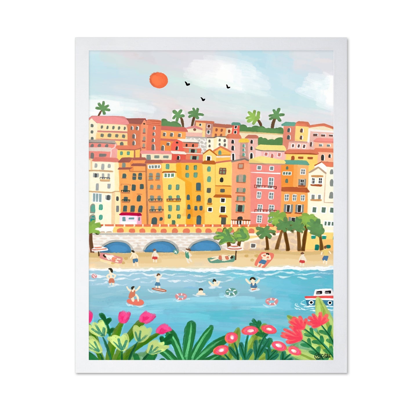 Menton Summer Beach