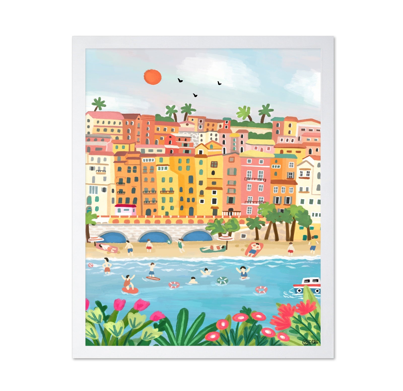 Menton Summer Beach