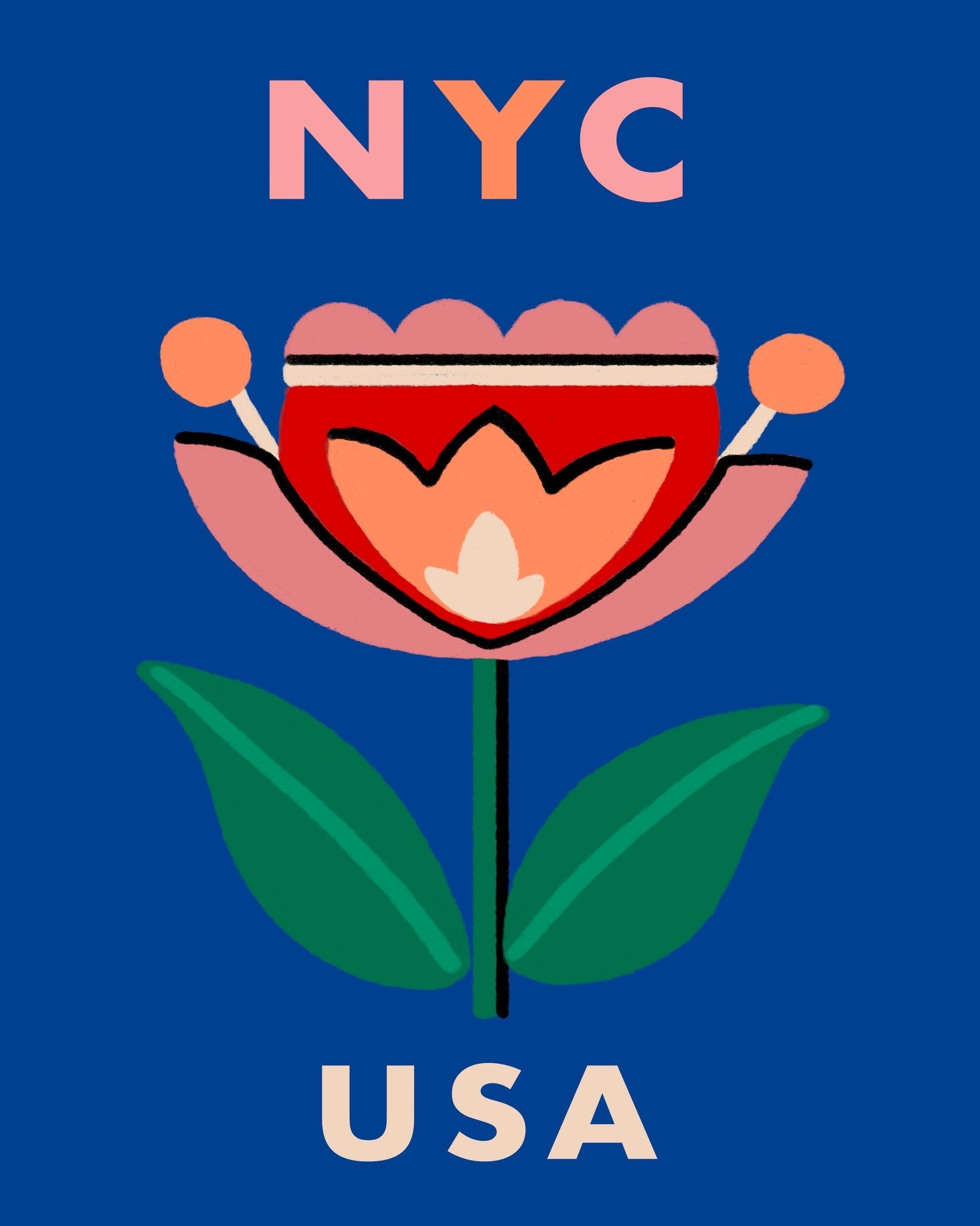 NYC Floral Poster