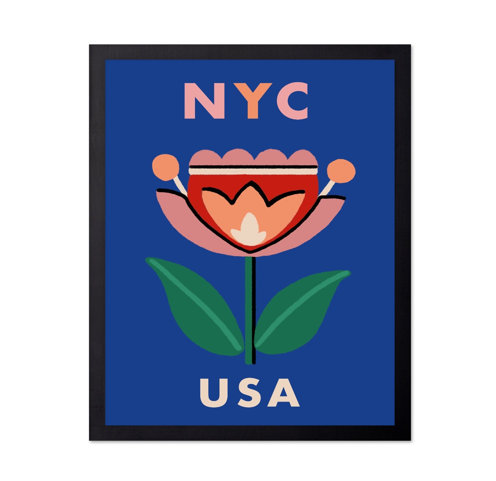 NYC Floral Poster