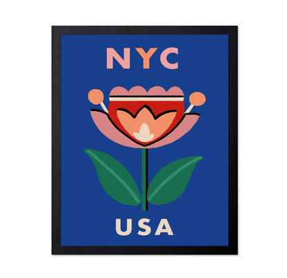 NYC Floral Poster