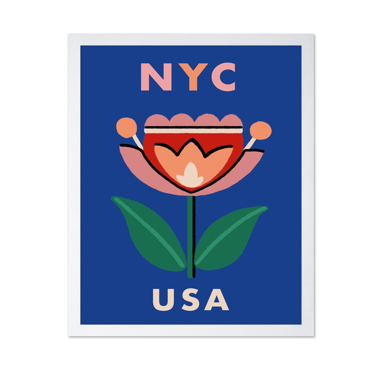 NYC Floral Poster