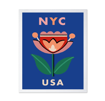 NYC Floral Poster