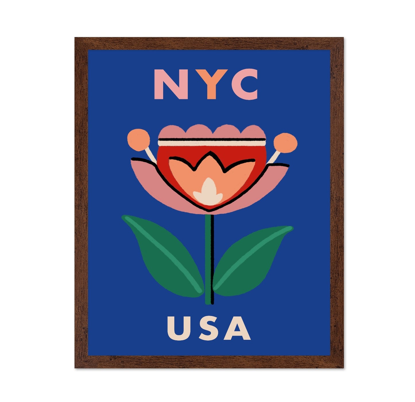 NYC Floral Poster