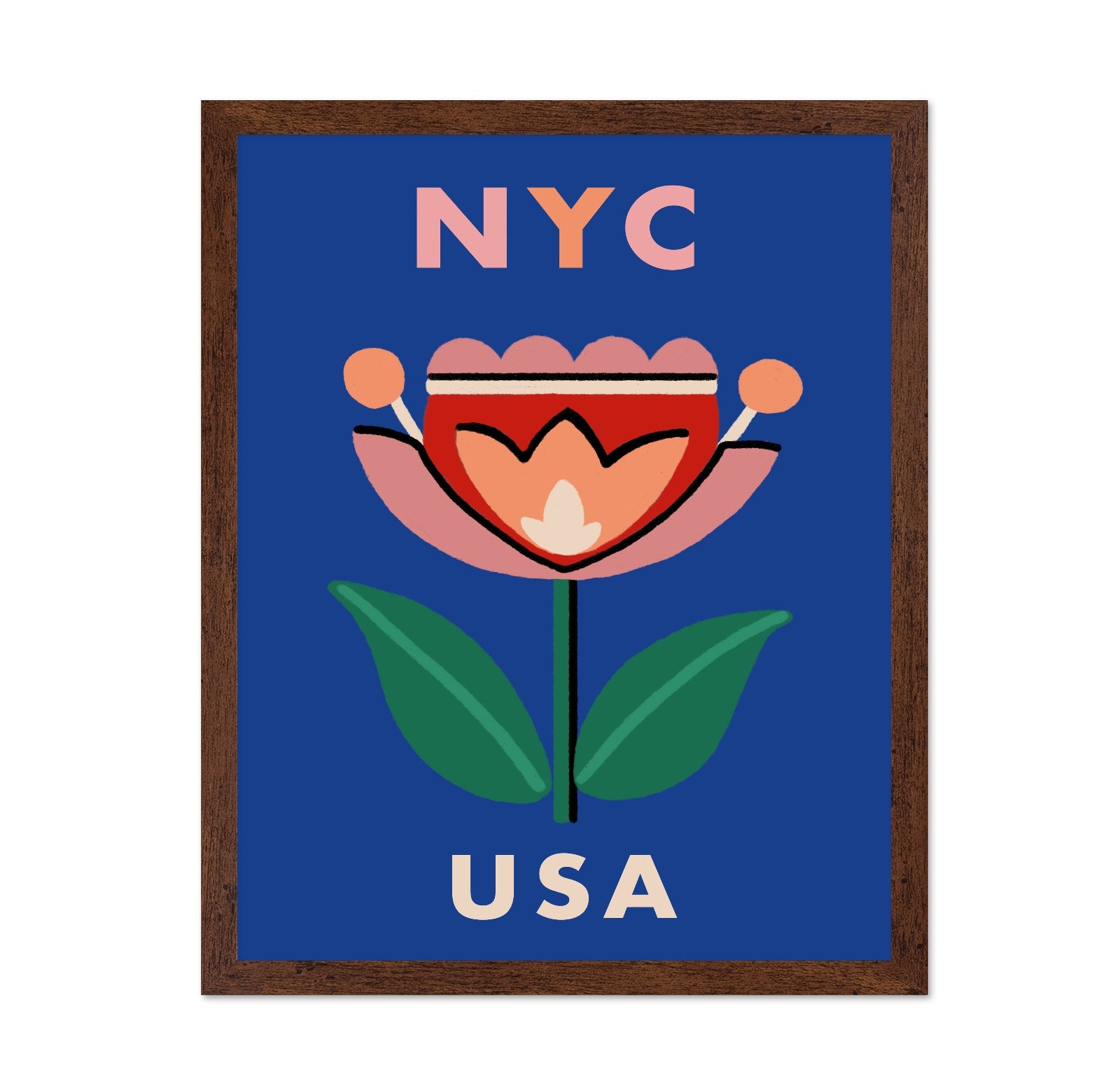 NYC Floral Poster
