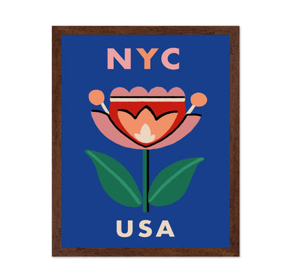 NYC Floral Poster