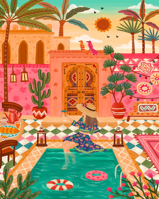 Moroccan Pool Retreat