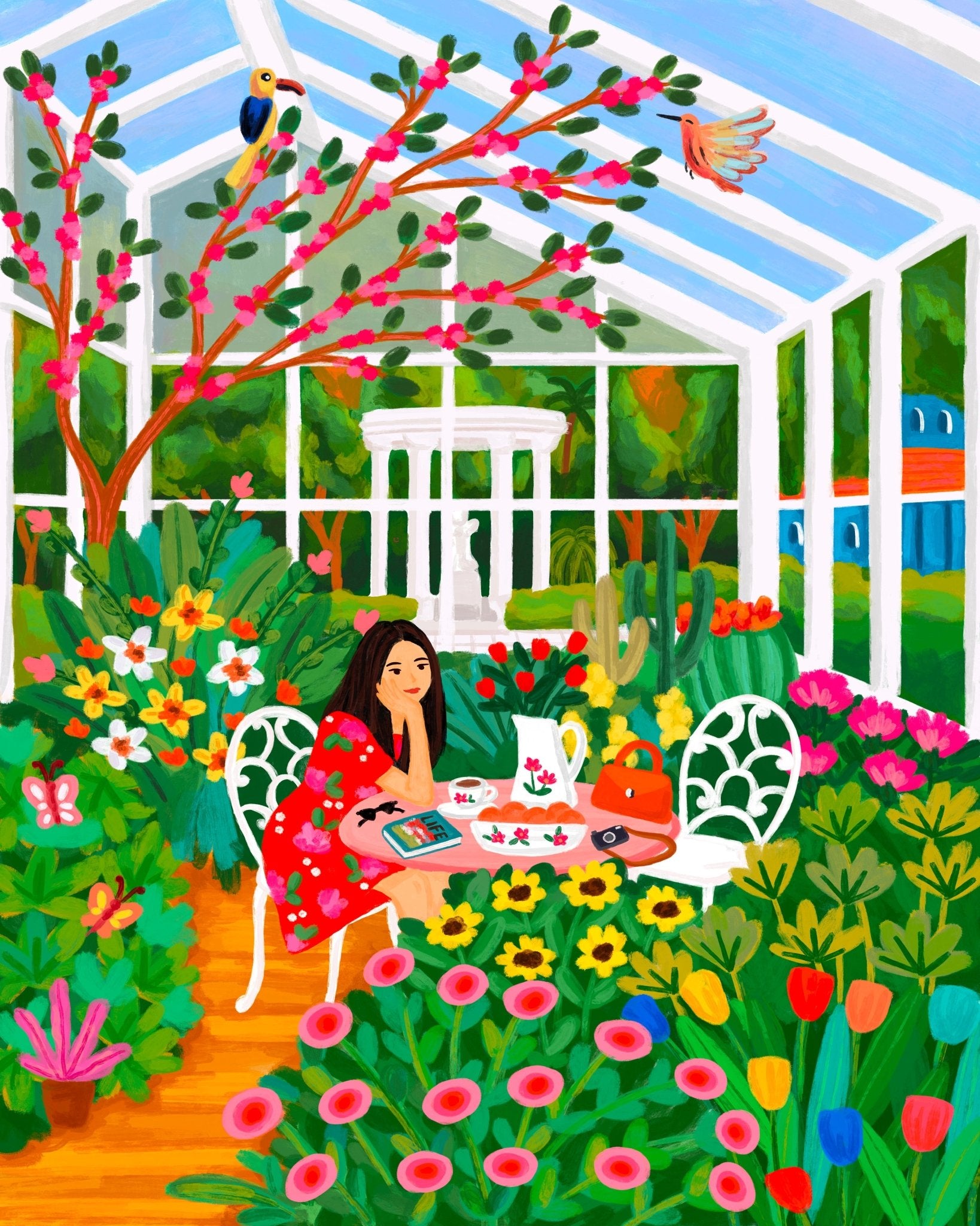 Greenhouse Garden Moment