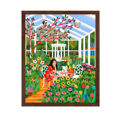 Greenhouse Garden Moment
