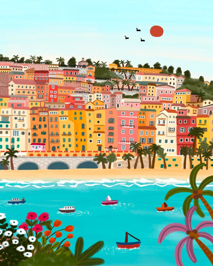 Colorful Seaside Town