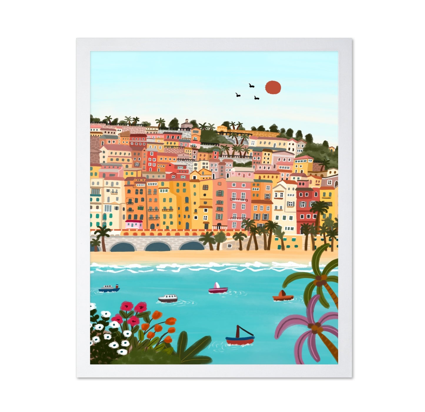 Colorful Seaside Town