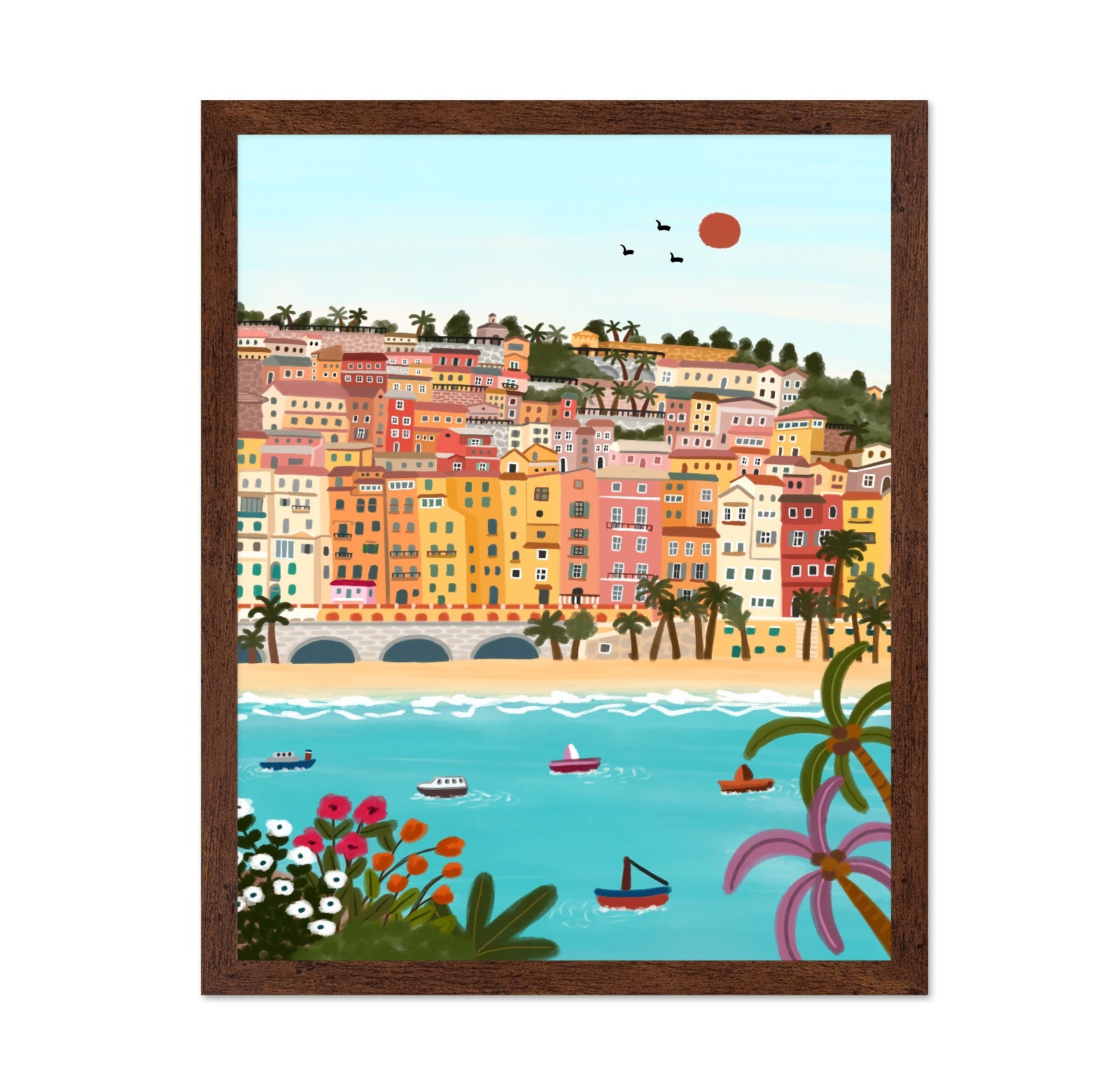 Colorful Seaside Town
