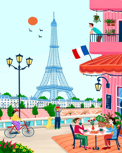 Paris Cafe Scene No2