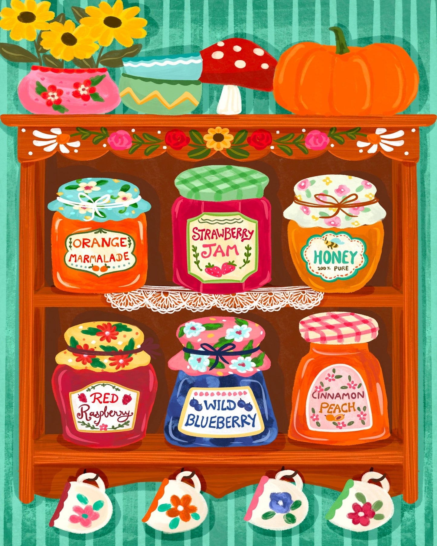 Vintage Jam Shelf