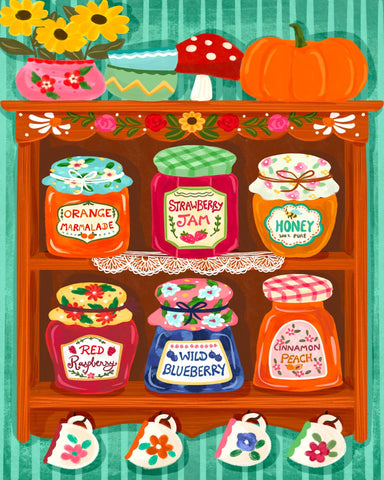 Vintage Jam Shelf